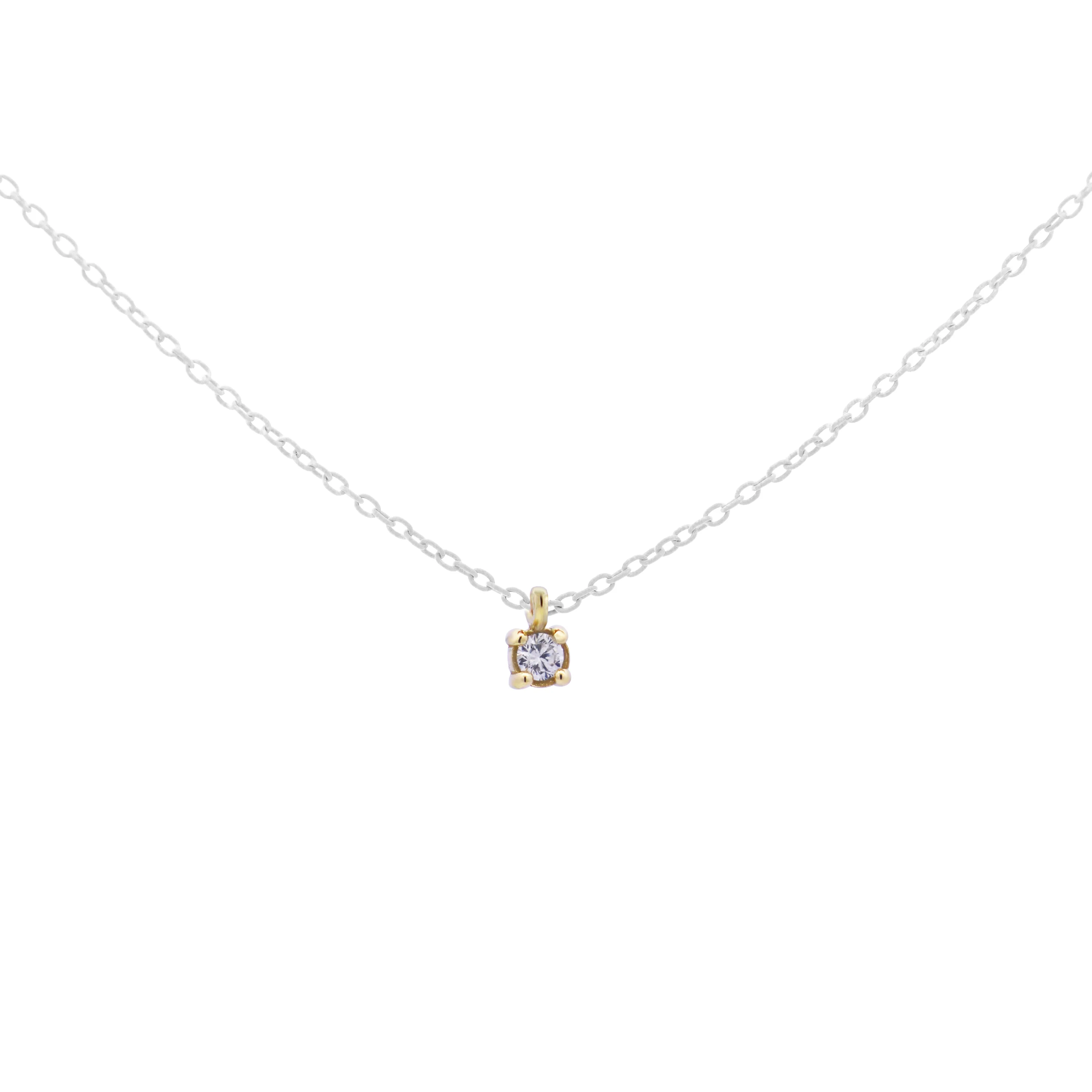 Girocollo castone catena con vernice e Diamanti Lab Grown - ORO18KT - Image 10