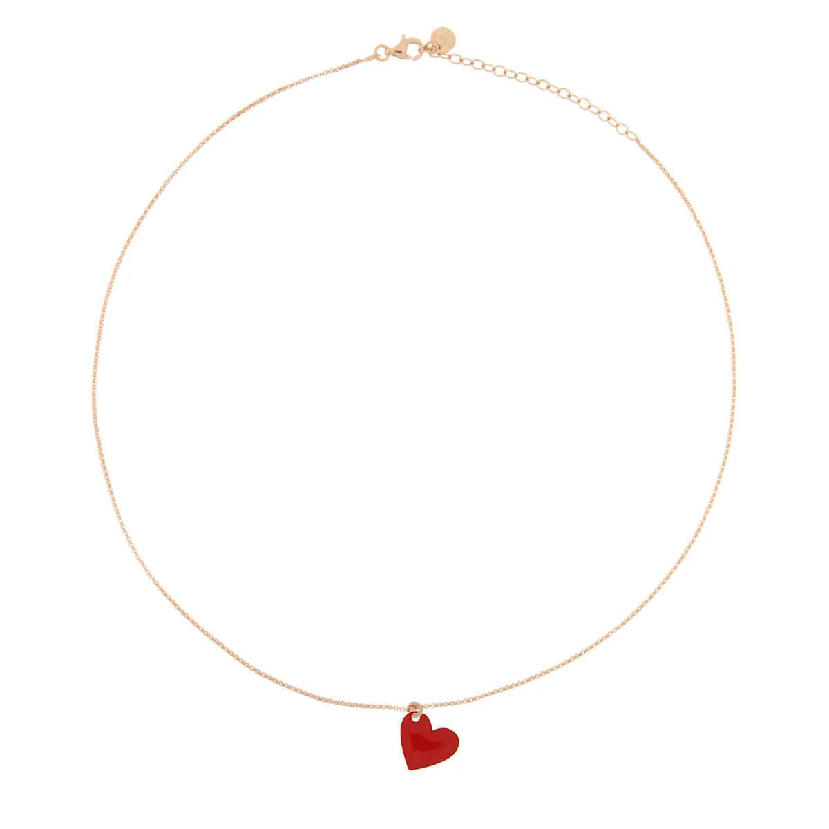 Girocollo con Ciondolo Smaltato Cuore
