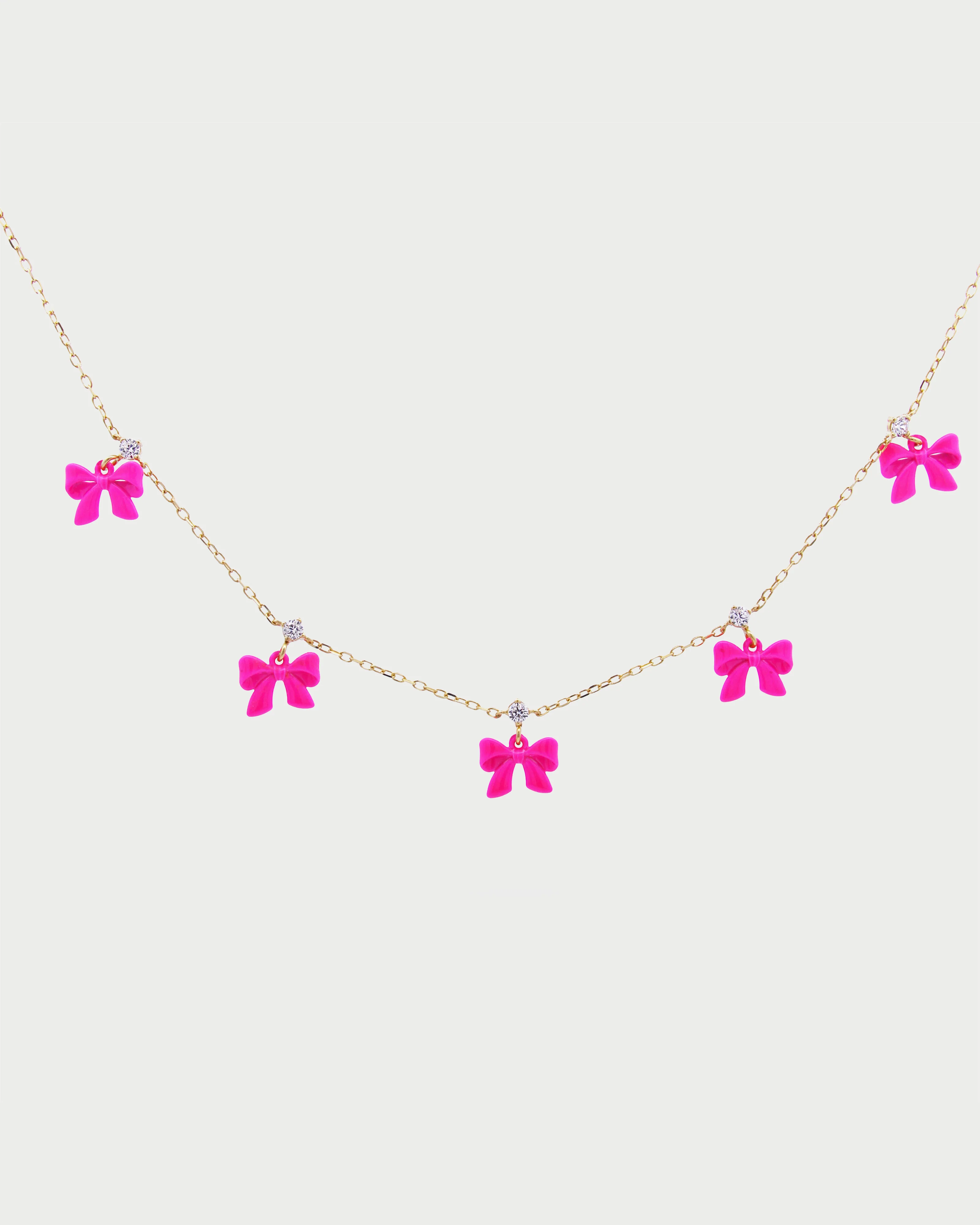 Girocollo con fiocchetti vernice - CANDY BOW