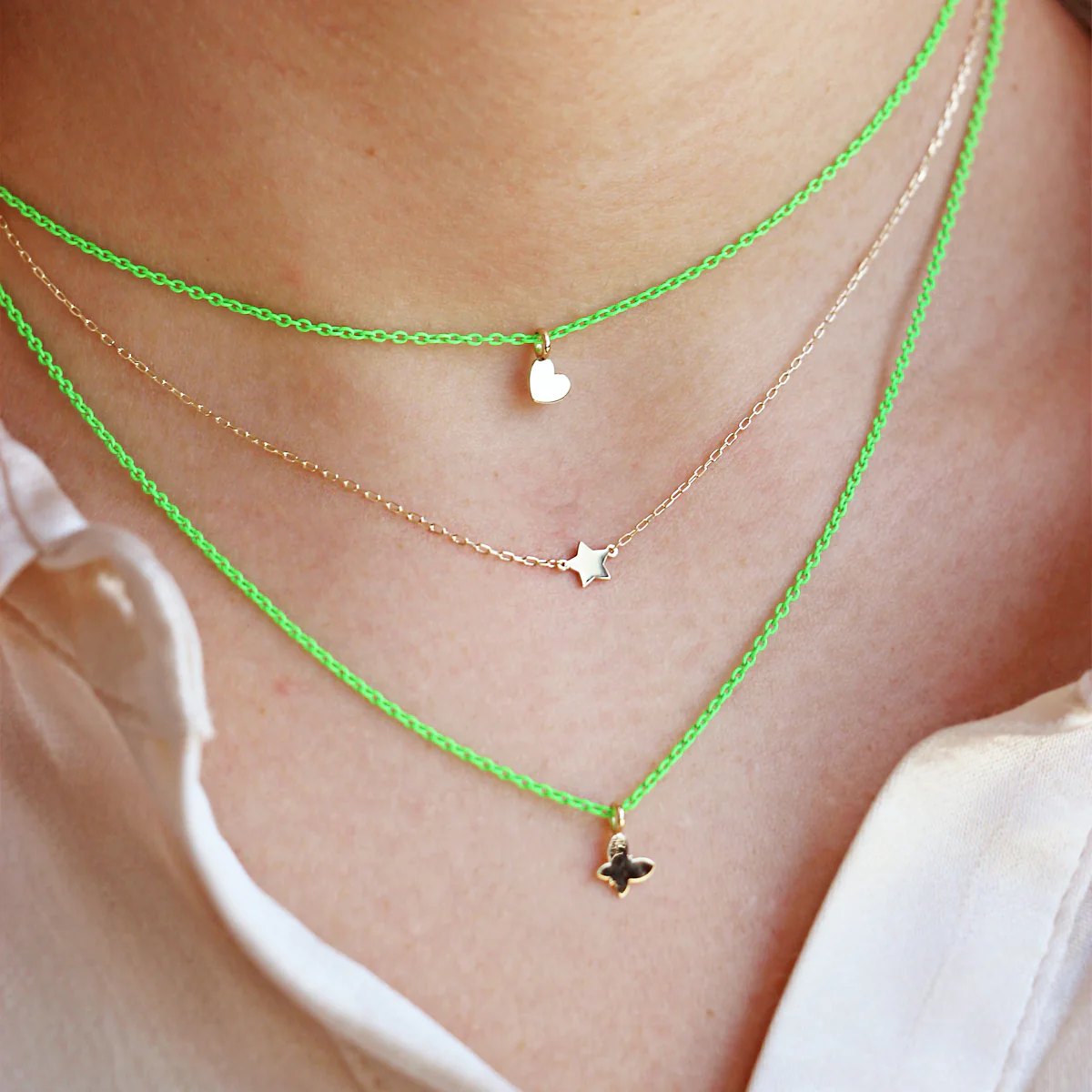 Girocollo cuore catena con vernice - ORO 18KT - Image 11