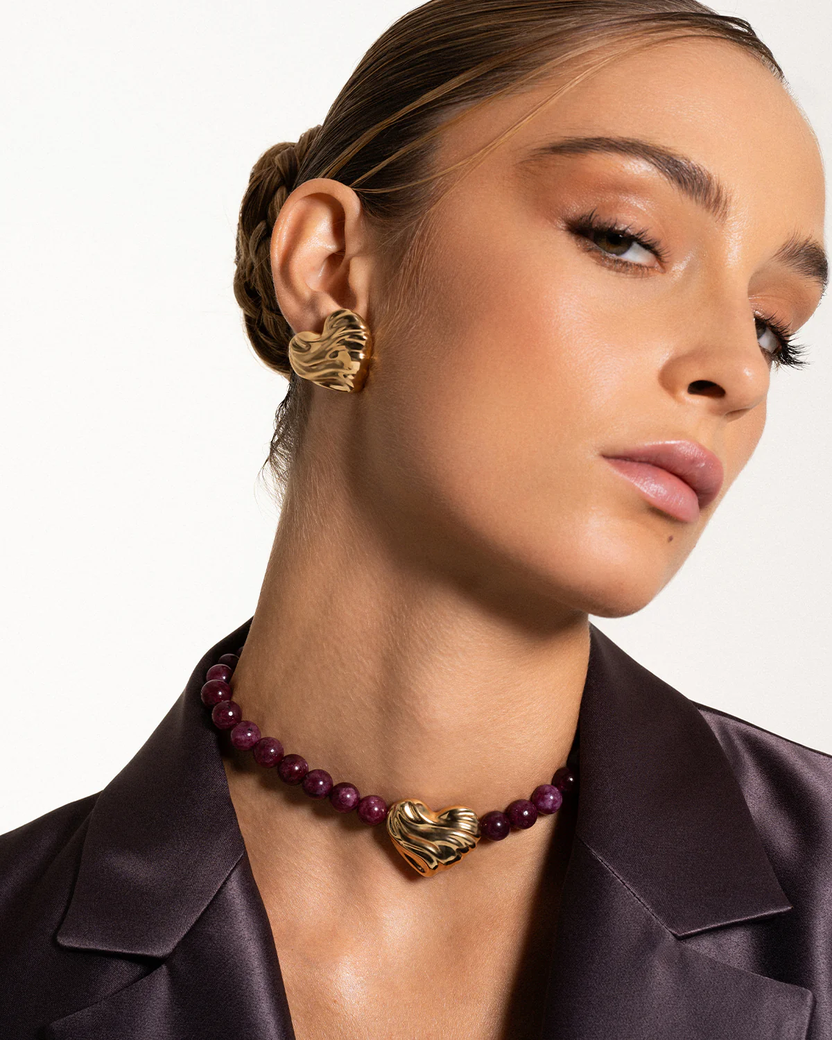 Girocollo Giada Burgundy Cuore Bold - Image 3