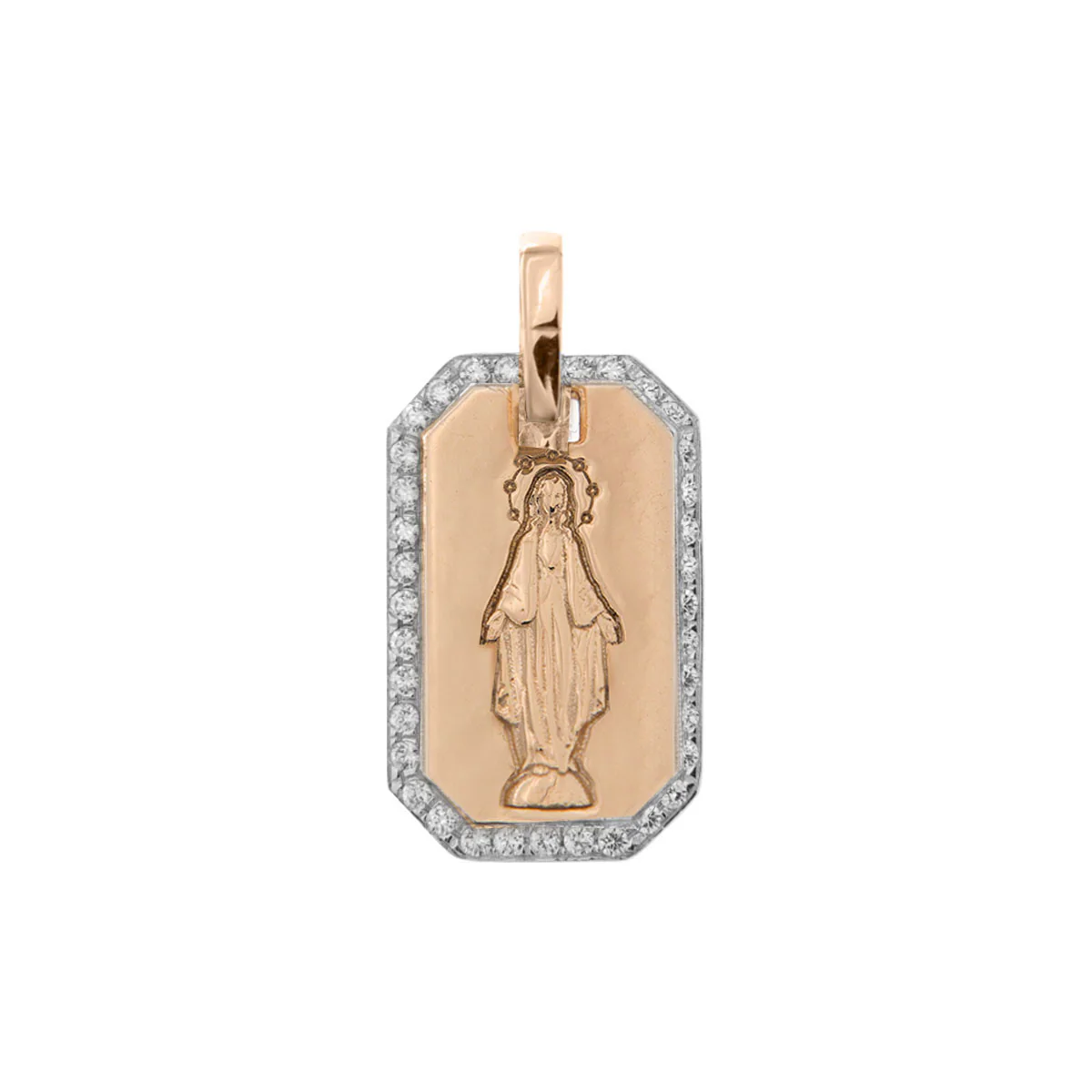 Girocollo medaglia madonnina - catena e punto - Image 4