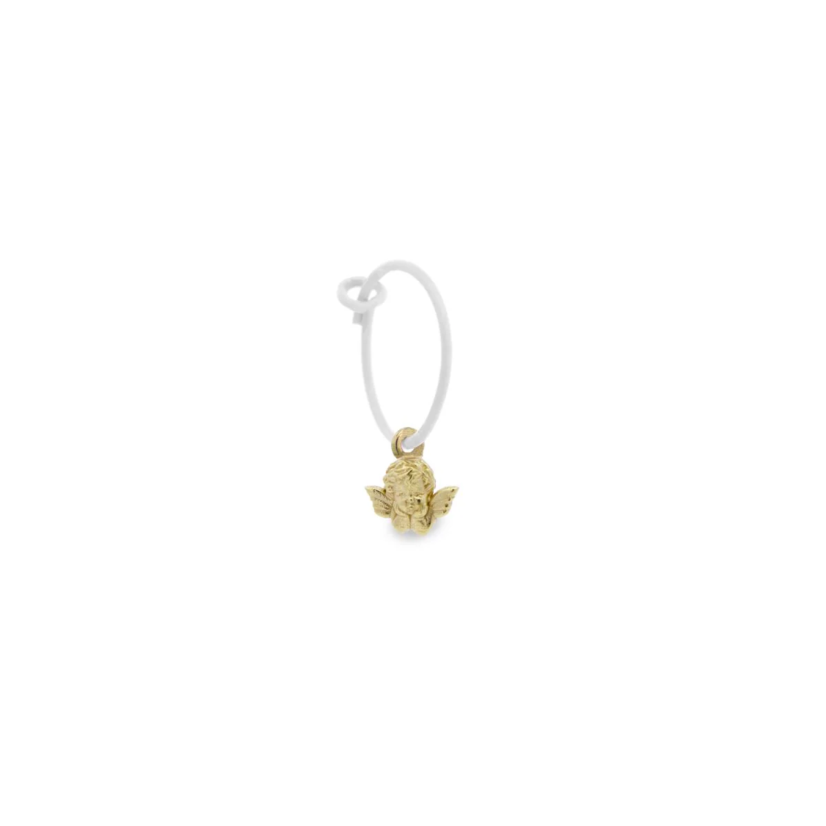 Mono-orecchino Angioletto Hoop - ORO18KT - Image 6