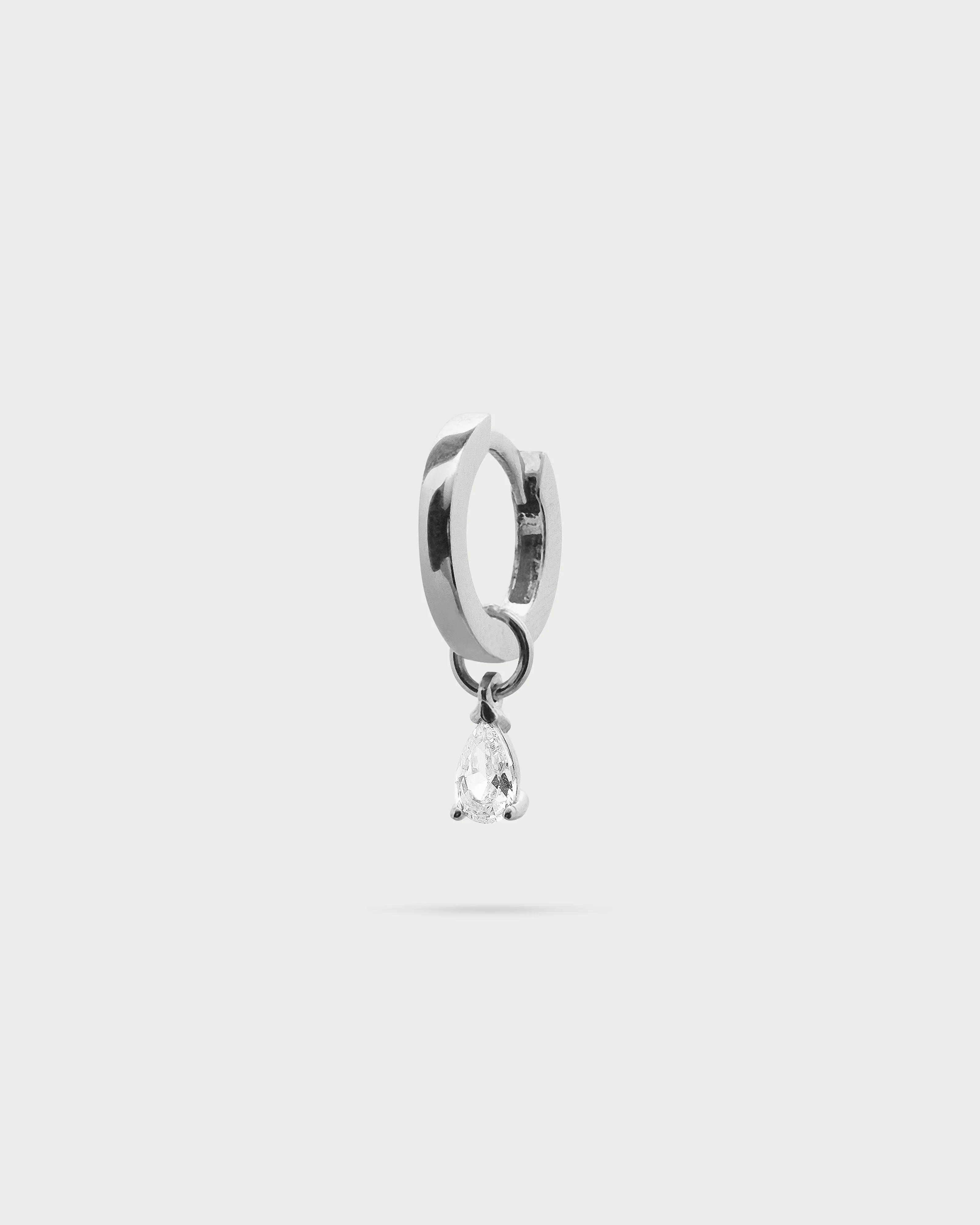Mono-orecchino mini hoop drop - Image 3