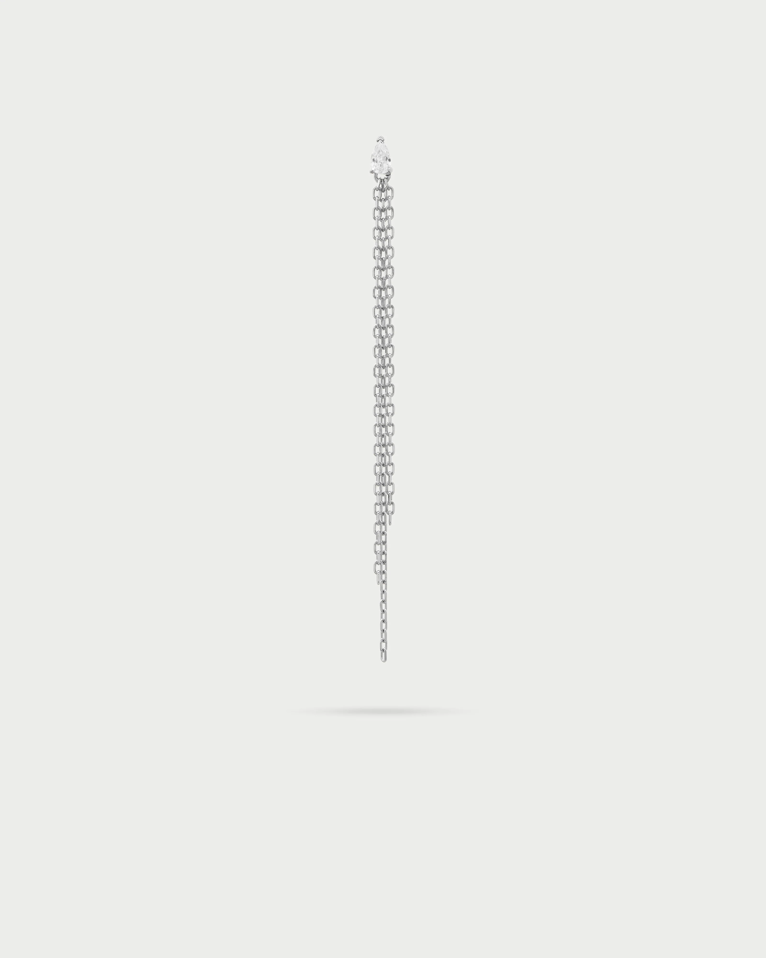 Mono-orecchino multi line drop frange - Image 4
