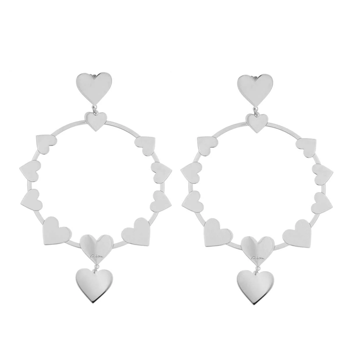 Orecchini Cerchio Cuori - Image 2