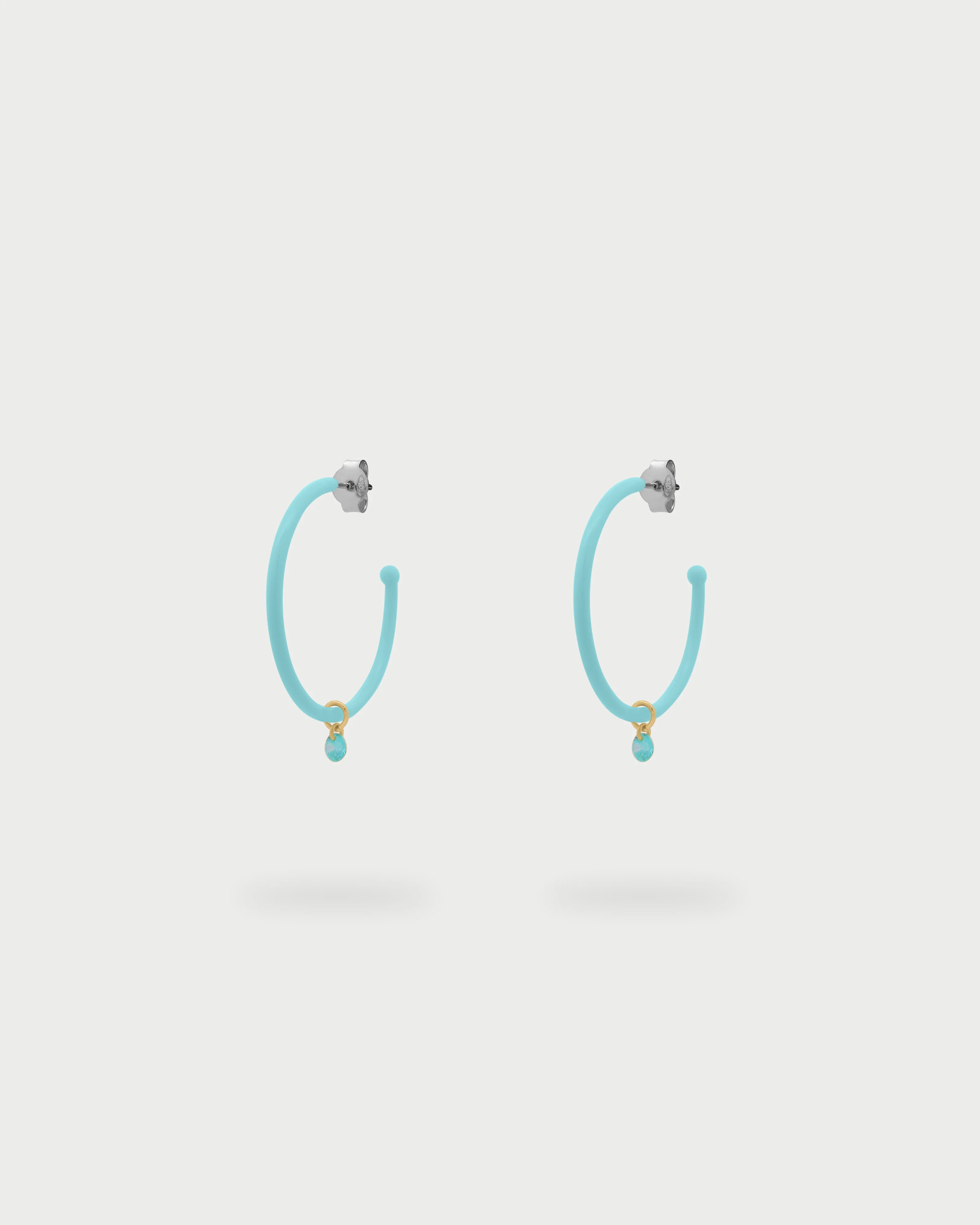 Orecchini hoops medium verniciati - Image 2