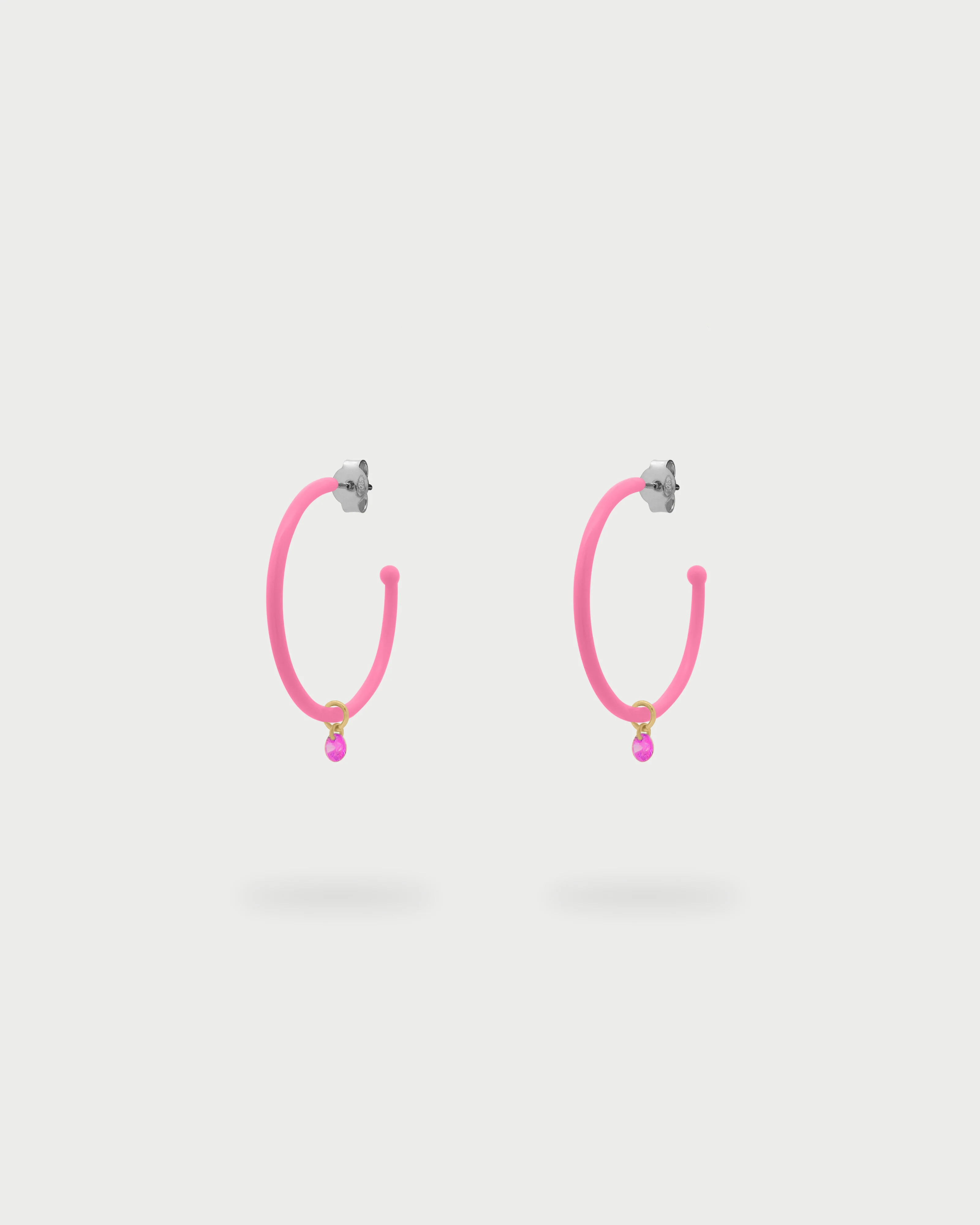 Orecchini hoops medium verniciati - Image 3