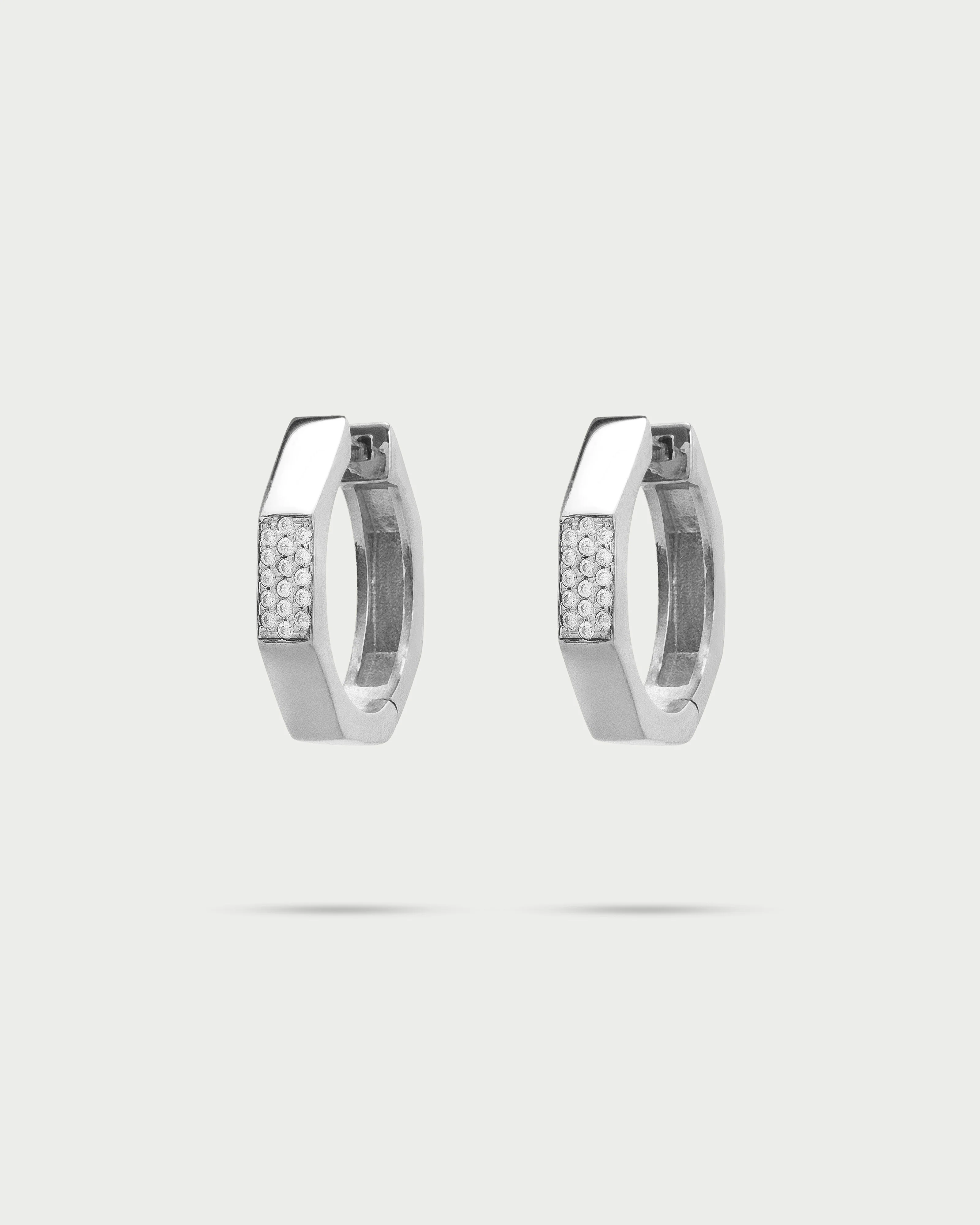 Orecchini hoops ottagono - SHAPES - Image 2