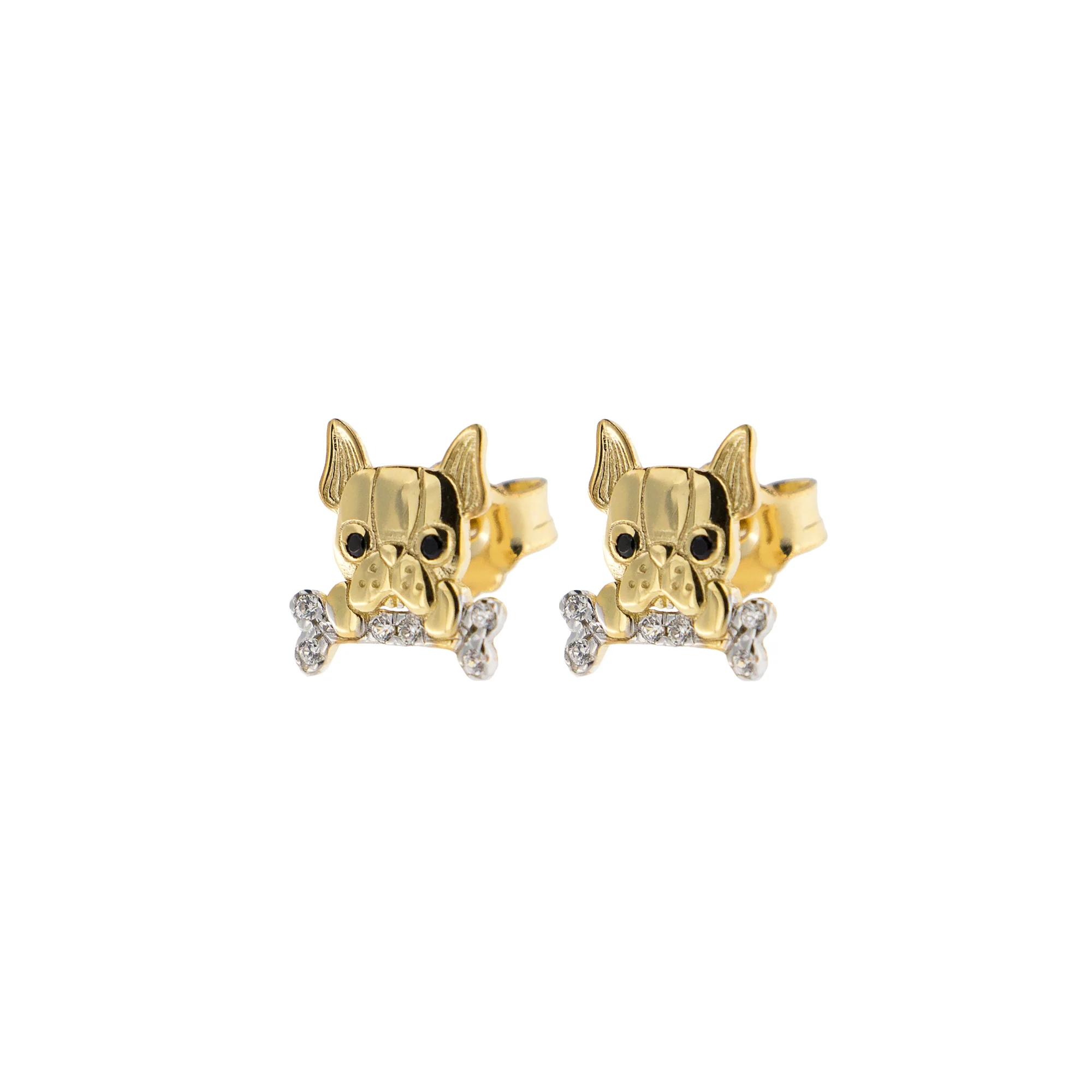 Orecchini Lobo Bulldog Zirconi - Image 2