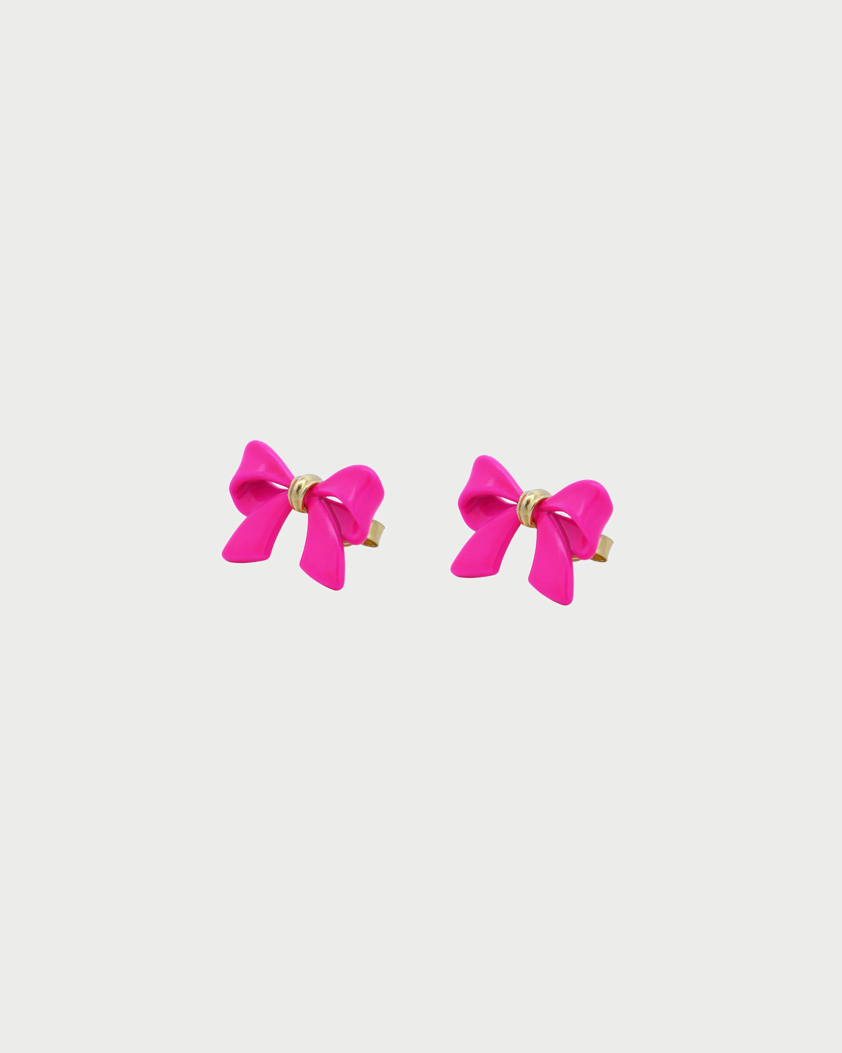 Orecchini lobo fiocco vernice grande - CANDY BOW