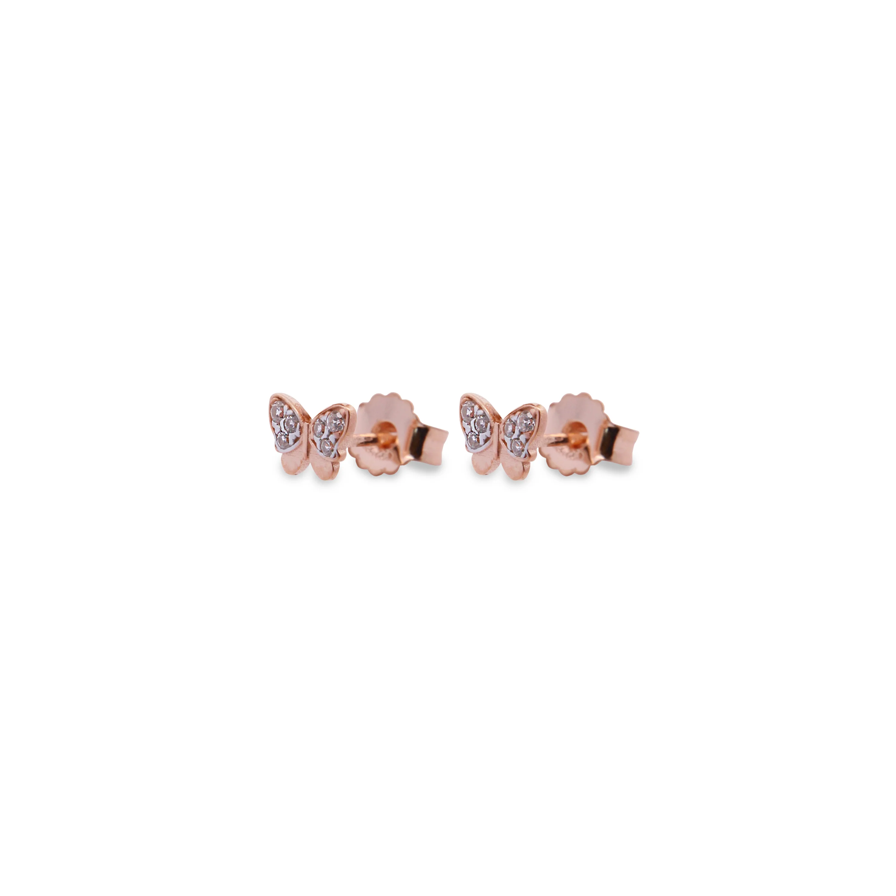 Orecchini lobo micro zirconi farfalla - Fly&Shine - Image 3