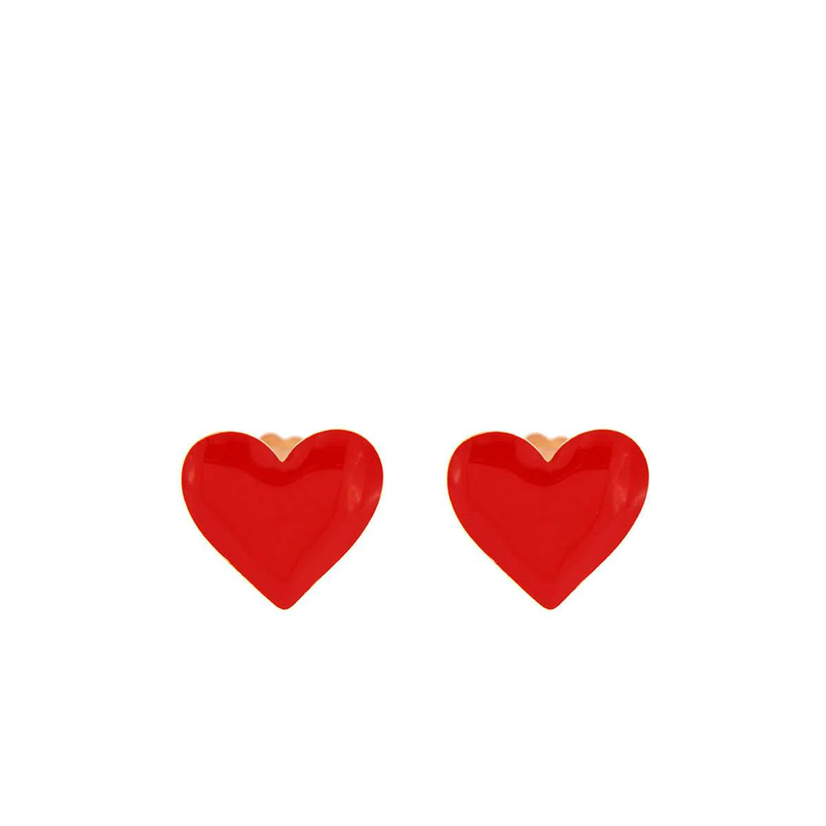 Orecchini Lobo Smaltati Cuore - Image 2